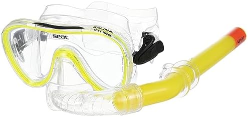 SEAC Sprint Zoom Máscara Aleta Snorkel Set con Bolsa de Equipo de