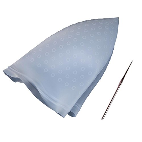 Binmer(TM) Professional Salon Reusable Hair Colouring Hair Highlighting Dye Cap Hat Hook Frosting Tipping (Blue)