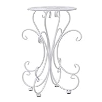 Shirleyle-Hohar Flower Shelf Pot Rack Plant Stands Metal Outdoor Indoor Pot Plant Stand Garden Decor Flower Rack Wrought Iron Multifunctional Flower Stand Garden Holder Display Shelf