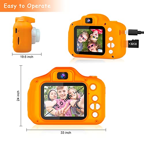 Portable HD Digital Kids Camera, Best Kids Camera Toddler Toys Gifts