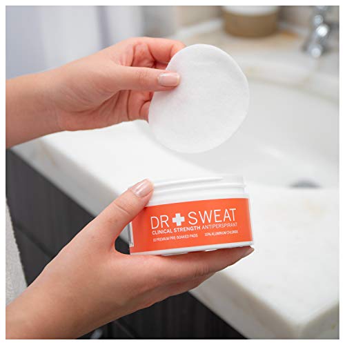 Dr. Sweat Antiperspirant Deodorant Pads for Excessive Clinical Strength