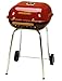 Americana The Swinger with an adjustable six-position cooking grid in red