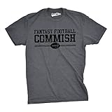 Mens Fantasy Football Commish T Shirt Funny Sports Shirt Football Tee
