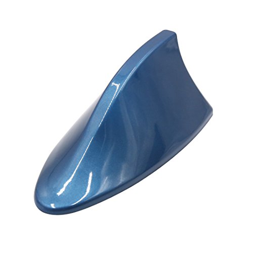 uxcell Universal Shark Fin Shape Car Roof AM FM Radio Signal Aerial Antenna Blue