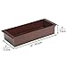 mDesign Deep Bamboo Storage Organizer Tray Bin with Handles, Multipurpose; Use on Bathroom Vanity, Countertop, Toilet Tank - Stackable, 16