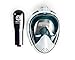 Seaview 180 Degree Panoramic Snorkel Mask- Full Face Design,Panoramic White / Teal,Large/Extra Large