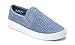 Vionic Women's Splendid Midi Perf Slip-on - Ladies Sneakers with Concealed Orthotic Arch Support Light Blue 8 M US