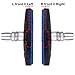 Hotop V Bike Brake Pads with Hex Nuts and Spacers V Bicycle Brake Blocks Set 70 mm (4 Pairs, Black and Blue)thumb 1