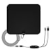 WochiTV HDTV Antenna 50 Mile Range Indoor Antenna Digital TV Antenna with Detachable Amplifier Signal Booster, USB Power Cable and 20 Feet High Performance Coax Cable for TV Programme Black