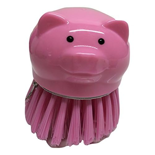 Novelty Cleaning Supplies Scrub Buddies!! Pink Piggie Scrub Brush