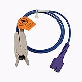 Nellcor OxiMax DS 100A Adult Finger Clip Spo2 Probe Sensor 3ft 9Pin Berry