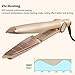 Hair Curling Iron and Straightener 2 in 1 Professional Hair Curler Tourmaline Ceramic Twisted Flat Iron Dual Voltage for Travelthumb 2