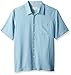 Quiksilver Waterman Quibb Men's Buoy Woven Button Down Top, Clean Air Buoy, L