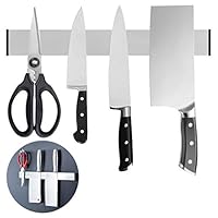 IronBuddy Stainless Steel Magnetic Knife Holder 12 Inch Knife Bar Knife Strip Metal Tools Kitchen Utensil Organizer Rack