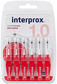 InterproxInterdental Brushes Red Miniconical 6 Pieces, pack of 3 (3x 6 pieces)