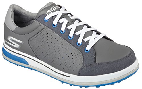 Skechers Performance Men's Go Golf Drive 2 Golf Shoe,Charcoal/Blue,13 2E US