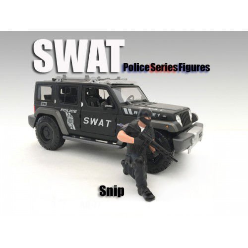 SWAT Team Snip Figure For 1:24 Scale Models by American Diorama 77471