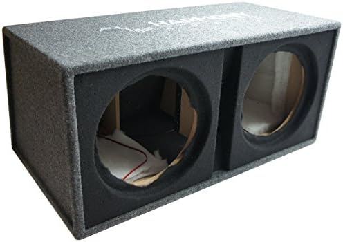 dual 18 inch empty subwoofer cabinet
