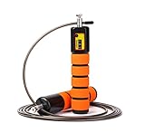 JOYORUN Jump Rope with Counter and Comfortable Handles for CrossFit Workout Boxing MMA - Fully Adjustable to Fit Men, Women and Children