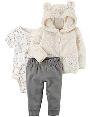 Baby Boys' 3 Piece Bear Little Jacket Set
