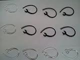 12 PIECE Ear Hook Loop Clip Replacement. Bluetooth Repair Parts (6-BLACK, 6-CLEAR) - THEOEMPLANET