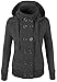 LTYY Women's Multicolor Hooded Double-Breasted Cashmere Coat