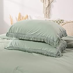 Smoofy Sage Green Comforter Set Full Size, 3Pcs