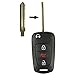 QualityKeylessPlus Blade Blank Flip Key Replacement for Kia Soul Switchblade Remote Uncut with FREE KEYTAG