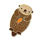Night Owl Paper Goods Otter Enamel Pin