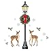 Holiday Deer Lamp Post Garage Magnet