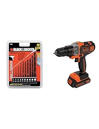 Black & Decker 20V MAX   Taladro de litio con 2 pilas
