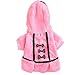 Neartime Puppy Clothes, Dog Coat Jacket Pet Outfit Winter Apparel Yorkie Garment (M, Pink)