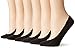 Peds Women's Lightweight Low Cut No Show Socks, Multipairs, Black (6-Pairs), Shoe Size: 5-10