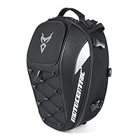xiaokkiss Motorcycle Helmet Bag Motorcycle Tail Bag Multi-Functional Durable Rear Waterproof High Capacity Motorcycle seat Bag Riding Backpack 11-MC-0102