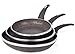 Priority Chef 3-Piece Nonstick Frying Pan Set, 100% Aluminum, Stylish Design and Durable Construction, Oven-Safe and Dishwasher-Friendly