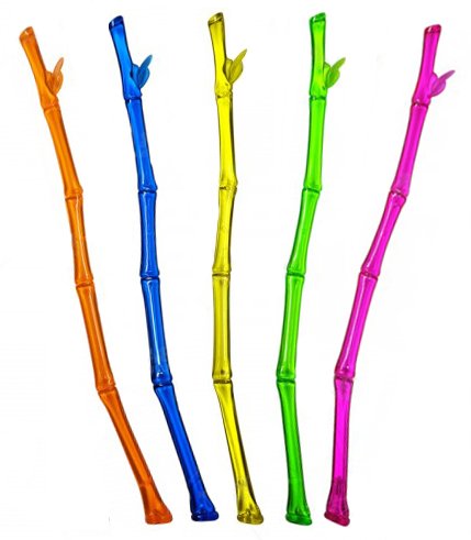 Plastic Bamboo Swizzle Stir Sticks / Pack of 100
