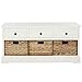 SAFAVIEH American Homes Damien 3-Drawer Storage Unit, 0, Distressed Cream