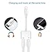 Headphone Adapter for iPhone X Adapter AUX Audio Jack Charge Adapter Car Charger Dual Earphone Cable Converter Compatible for iPhone X/7 Plus /8/8P [Audio+Charge+Call+Volume Control ] Support All iOSthumb 1