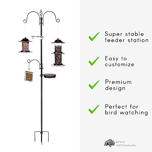 Rhino Tuff Products Bird Feeder Stand Deluxe Bird Feeders For