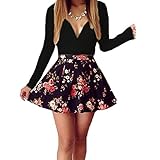 Gasion Womens Deep V Neck Sexy Cocktail Evening Party Business Bodycon Mini Dress