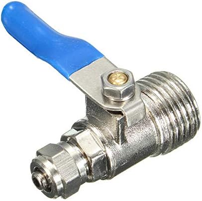 RENCALO 1/2 to 1/4 Inch RO Feed Filter Water Adapter Ball Valve Tap Reverse Osmosis Switch