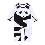 Efaster Newborn Infant Baby Boy Girl Panda Print Romper Jumpsuit Outfits Clothes