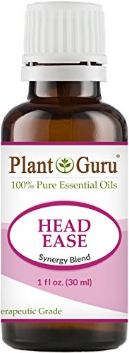 Head Ease Synergy Essential Oil Blend (Headache & Migraine) 30 ml. 100% Pure, Undiluted, Therapeutic Grade. (Blend Of: Lavender Dalmatia, Peppermint, Wintergreen, Frankincense, Marjoram, Rosemary)