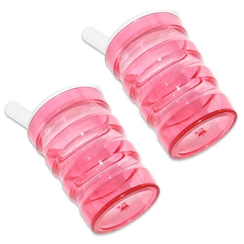 Rehabilitation Advantage 8oz Long Spout Feeding Cup, Red, Set of 2