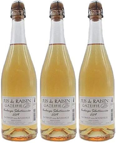 Amazon 19年産 3本セット販売 ポールジロー スパークリング グレープジュース 19 750ml 3本セット ロットナンバー削り痕あり ポールジロー 炭酸飲料 通販