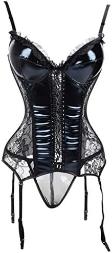 JOYOTER Women's Modeling Strap Belt Corrective Bustier and Corset Sexy Lace Lingerie with Garter