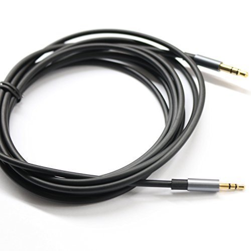 Black 9ft Gold Plated Design 3.5mm Male to 2.5mm Male Car Auxiliary Audio Cable Cord Headphone Connect Cable for Apple, Android Smartphone, Tablet and MP3 Player