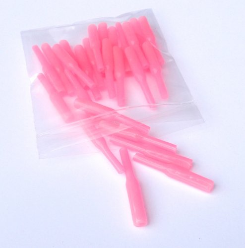 Pink glow crimp protectors deep drop rigs 25 pieces
