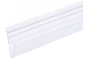 uxcell Frameless Glass Shower Door Sweep, 137.8" Long, for 1/4"(6mm) Glass, H-Type Door Side Seal Strip