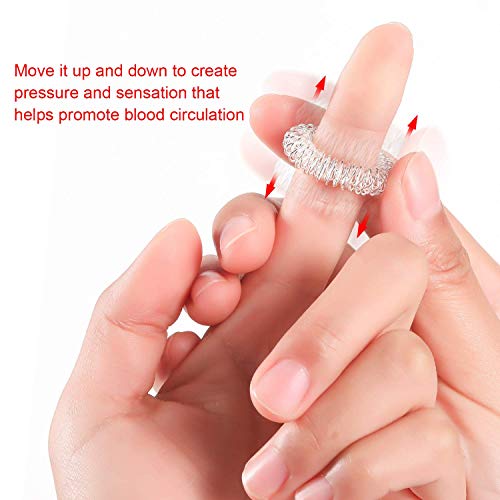 ROPPYAR 12 Pcs Acupressure Rings Massage Ring-Chinese Medicine - Image 4